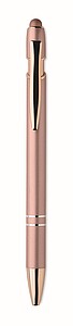 Recycled aluminium stylus push ball pen