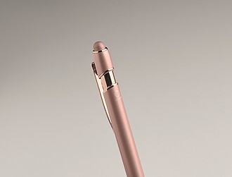 Recycled aluminium stylus push ball pen