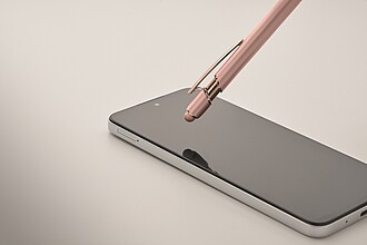 Recycled aluminium stylus push ball pen