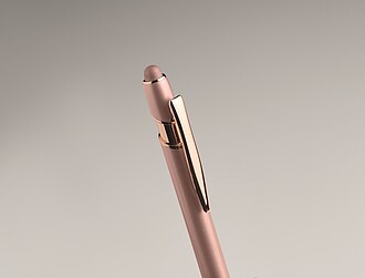 Recycled aluminium stylus push ball pen