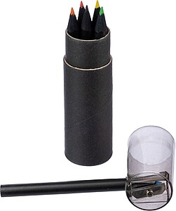 Recycled carton colored pencils set Beate