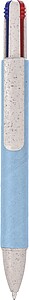 Recycled carton four-color ballpen Deborah, light blue
