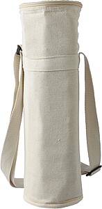 Recycled cotton (270 gsm) bottle cooler bag Eugene, khaki