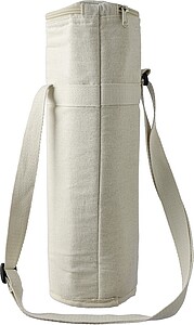 Recycled cotton (270 gsm) bottle cooler bag Eugene, khaki