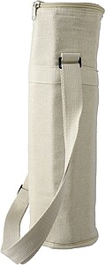 Recycled cotton (270 gsm) bottle cooler bag Eugene, khaki