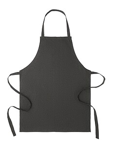 Recycled cotton apron, black