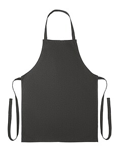Recycled cotton apron, black
