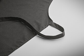 Recycled cotton apron, black