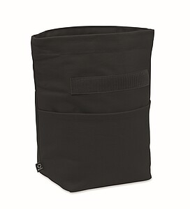 Recycled cotton cooler bag, black