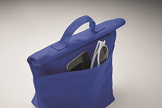Recycled cotton cooler bag, royal blue