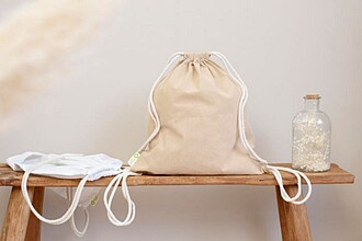 Recycled cotton drawstring bag Joy
