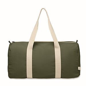 Recycled cotton sports bag, army Green