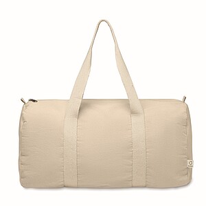 Recycled cotton sports bag, beige
