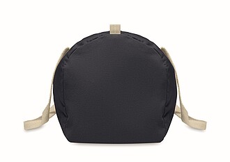 Recycled cotton sports bag, french navy