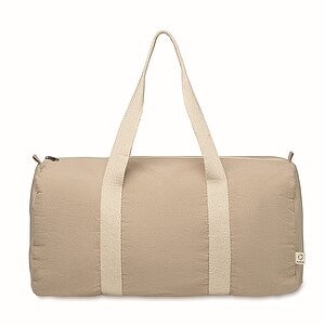 Recycled cotton sports bag, khaki