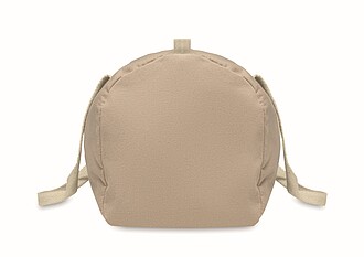 Recycled cotton sports bag, khaki