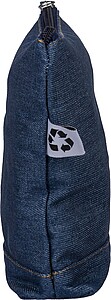 Recycled denim cosmetic bag Orin, blue