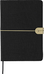 Recycled felt notebook (A5) Dario, black