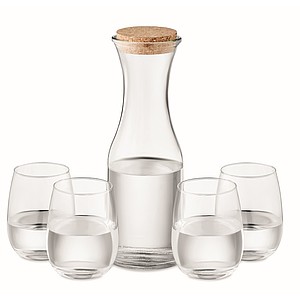 Recycled glass drink set