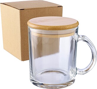 Recycled glass drinking mug 300 ml