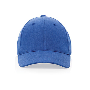 Recycled heather 6 panel cap 200gr, blue