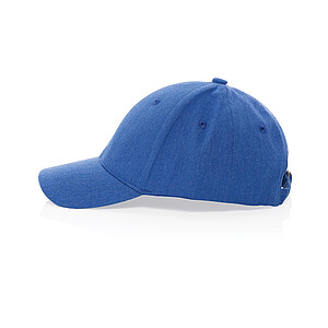 Recycled heather 6 panel cap 200gr, blue