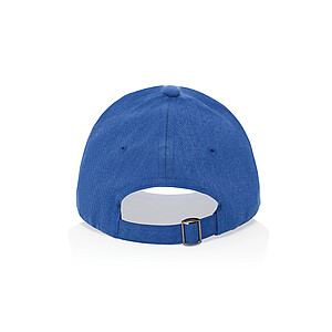 Recycled heather 6 panel cap 200gr, blue