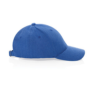 Recycled heather 6 panel cap 200gr, blue