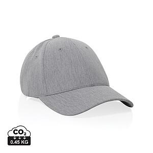 Recycled heather 6 panel cap 200gr, grey
