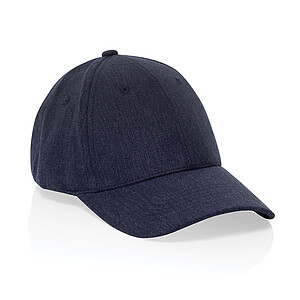 Recycled heather 6 panel cap 200gr, navy