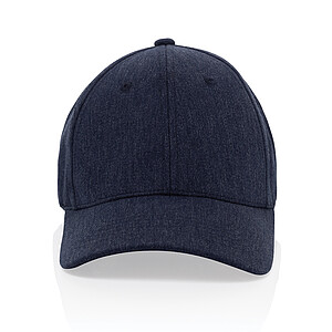 Recycled heather 6 panel cap 200gr, navy
