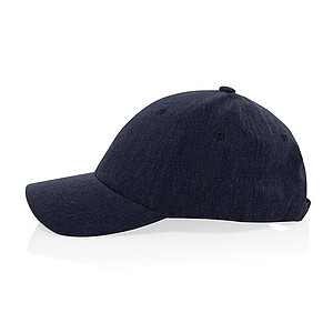 Recycled heather 6 panel cap 200gr, navy