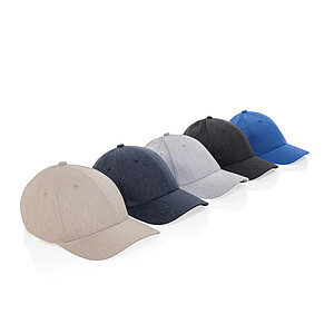 Recycled heather 6 panel cap 200gr, off white
