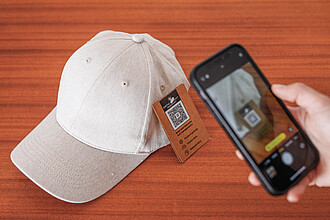 Recycled heather 6 panel cap 200gr, off white