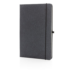Recycled leather hardcover notebook A5