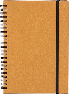 Recycled leather notebook A5 Egon