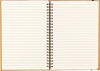 Recycled leather notebook A5 Egon