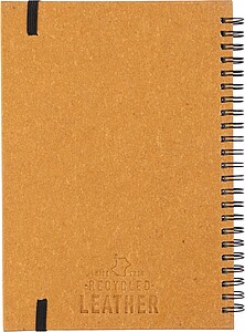 Recycled leather notebook A5 Egon