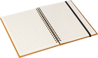Recycled leather notebook A5 Egon