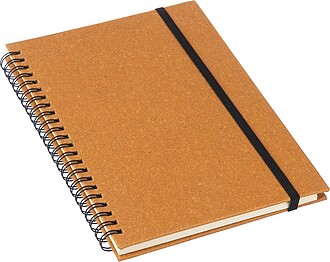 Recycled leather notebook A5 Egon