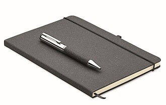 Recycled leather notebook set
