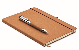 Recycled leather notebook set