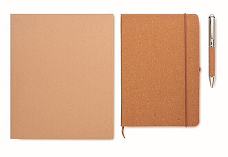 Recycled leather notebook set