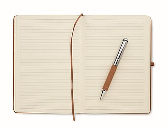 Recycled leather notebook set