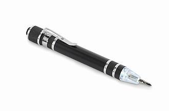recycled multi tool pen, black