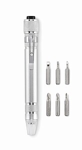 recycled multi tool pen, silver