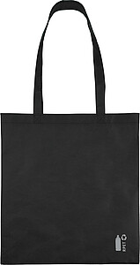 Recycled nonwoven (80 gsm) shopping bag Vian, black