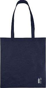 Recycled nonwoven (80 gsm) shopping bag Vian, blue
