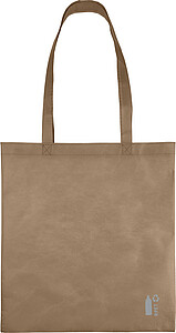 Recycled nonwoven (80 gsm) shopping bag Vian, brown