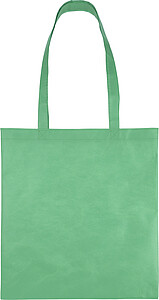 Recycled nonwoven (80 gsm) shopping bag Vian, green